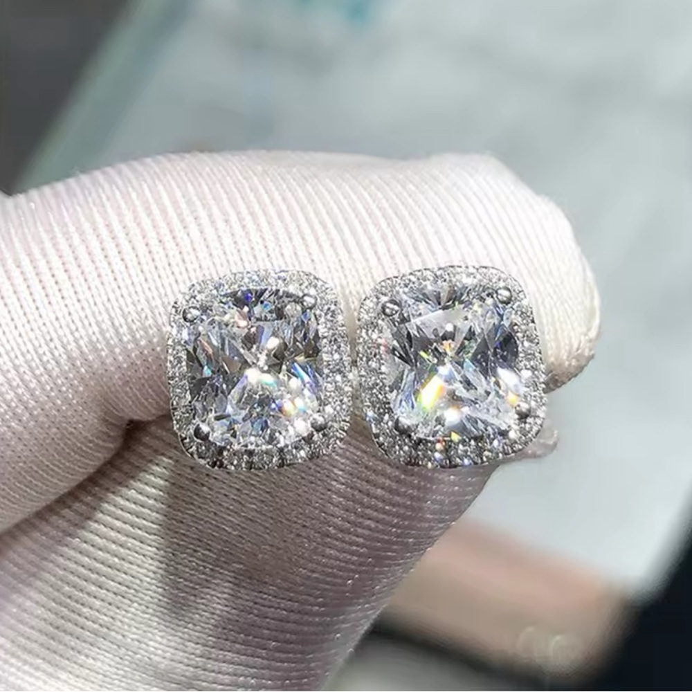 Crystal Zircon Stone Earrings for Women Luxury Jewelry
